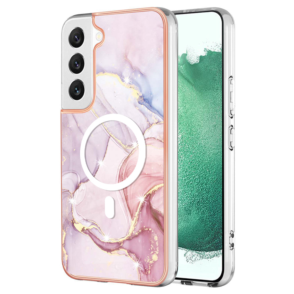 YB IMD Series-19 for Samsung Galaxy S22 5G IMD Pattern Phone Case Electroplated 2.0mm TPU Magnetic Cover YB IMD Series-19 for Samsung Galaxy S22 5G IMD Pattern Phone Case Electroplated 2.0mm TPU Magnetic Cover